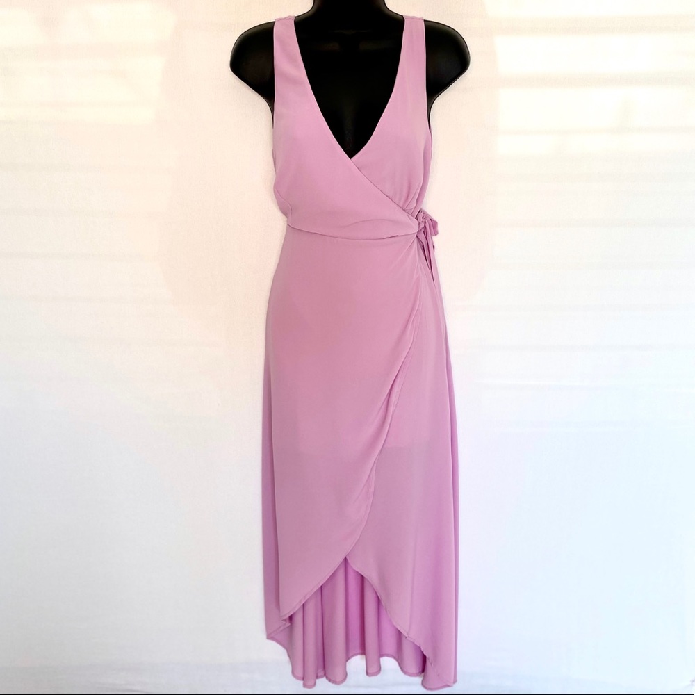 SOLD Revolve Mauve Wrap Maxi Dress Size XS - Picture 2 of 7